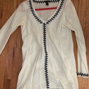 Lucky brand embroidered shirt
